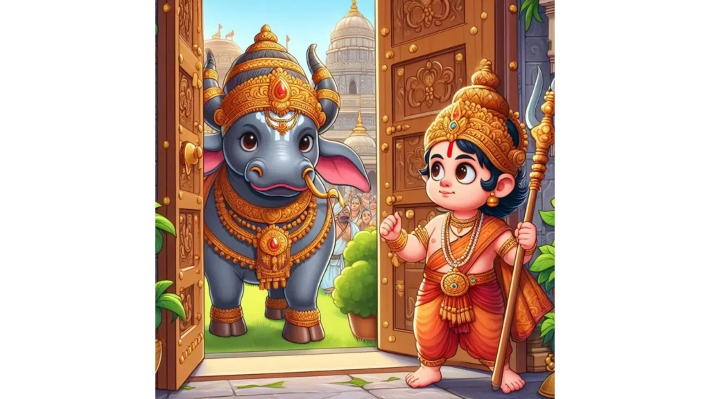 Encounter of Nandi and Ganesh