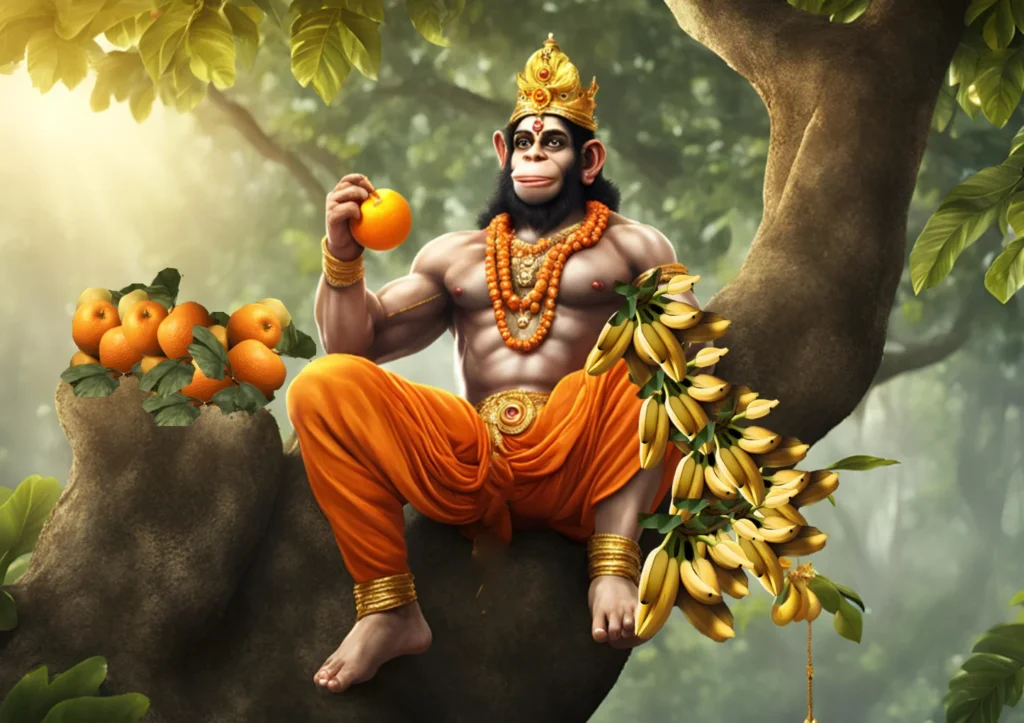 hanuman ji in ashok vatika